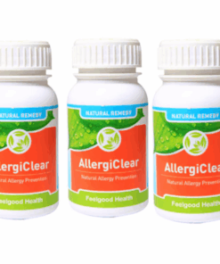 Feelgood Health AllergiClear Natural Allergy Prevention - 90 Veg Caps x 3