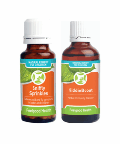 Feelgood Health Sniffly Sprinkles + KiddieBoost Kids Flu Combo Pack