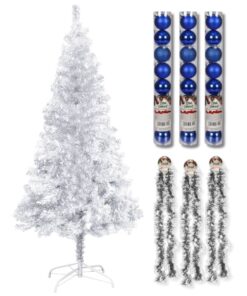 Festive Christmas Tree + Decorative Ornament Combo