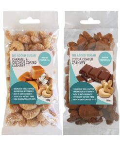 Fitness Freakz Cashews Caramel Coconut & Cocoa Coated - No added Sugar