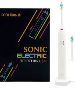 Five-Mode Rechargeable Sonic Electric Intelligent Toothbrush for Adult - White