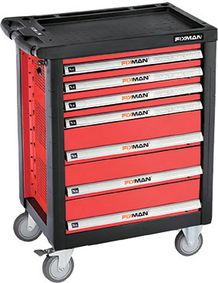 Fixman Empty 7 Drawer Roller Cabinet on Castors (958mm x 766mm x 465mm)