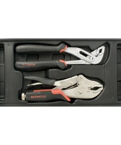 Fixman Tray 2 Piece Plier Set Groove Joint Pliers 10" And Lock Grip Pl
