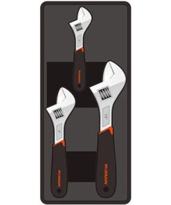 Fixman Tray 3 Piece Adjustable Wrench 6"8"10"