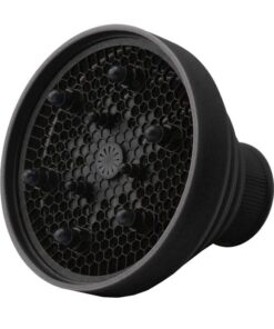 Folding Silicone Hair Dryer Blower Hood Diffuser - Black