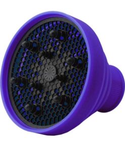 Folding Silicone Hair Dryer Blower Hood Diffuser - Blue
