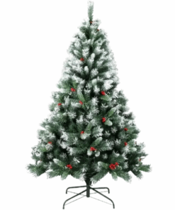 Forest Fir Artificial Serbian Christmas Tree with Red Berries - 120 cm