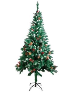 Forrester Berries & Pine Cones Christmas Tree - 210 cm