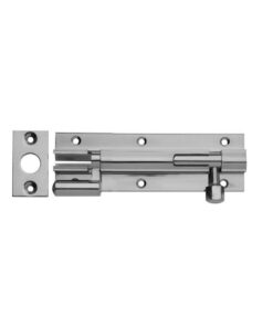 Fortis Barrel Bolt Necked 100mm - Satin Chrome