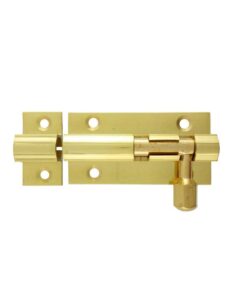 Fortis Barrel Bolt Straight 100mm - Brass