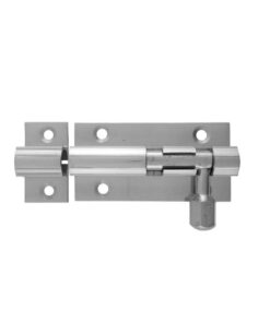 Fortis Barrel Bolt Straight 100mm - Satin Chrome