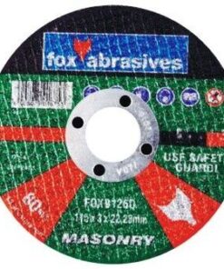 Fox Tools - Abrasive Cutting Disc Masonary - 115 x 3.0mm