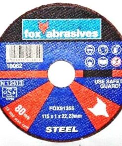 Fox Tools - Abrasive Cutting Disc Steel Professional - 115 x 1.0mm