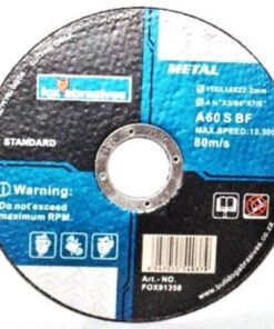 Fox Tools - Abrasive Cutting Disc Steel Standard - 115 x 1.0mm