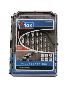 Fox Tools - High-Speed Steel Drill Bit - Set of 10