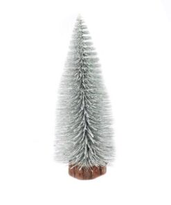 Frosted Bottle Brush Christmas Tree -30cm