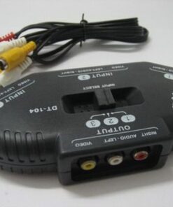 Game Selector DVD 3-Port RCA Switch, AV Selector & Video RCA Splitter