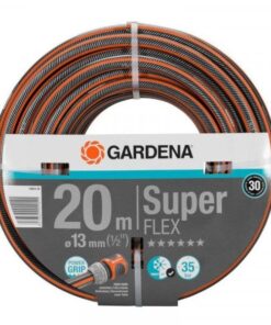 GARDENA Premium SuperFLEX Hose 13 mm (1/2 inch) x 20m Without Fittings