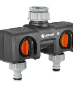 GARDENA Twin-Tap Connector 26.5 mm ( ") / 33.3 mm