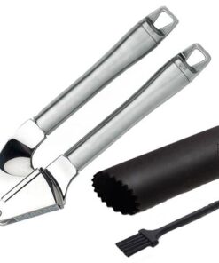 Garlic Press & Peeler Set with Tube Roller