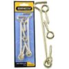 Gate-Hook & Eye Brassed 150mm 2 Piece Pack - 6 Pack