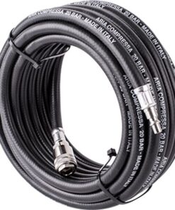 GAV Rubber Air Hose 10mmx10M W.Quick Couplers