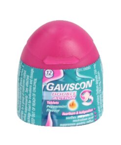 Gaviscon 12 s, Double Action, Heartburn Medication, Tablets,
