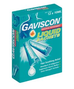 Gaviscon Advance Peppermint, 12 x10ml Sachets, For Heartburn & Indigestion