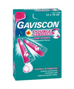 Gaviscon Double Action Liquid, 12x10ml Sachets, For Heartburn & Indigestion