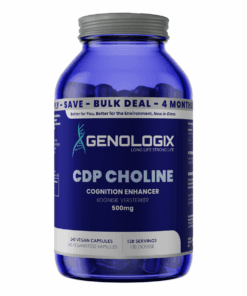 Genologix - CDP Choline (Citicoline) Bulk 500mg (120 servings x 240 caps)