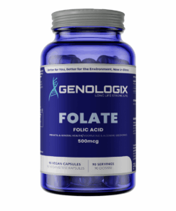 Genologix - Folate (Folic Acid) 500mcg 90 Servings x 90 Capsules