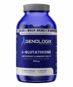 Genologix - L-Glutathione 500mg BULK (120 servings x 240 capsules)