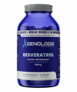 Genologix - Resveratrol 500mg BULK (120 servings x 240 capsules)