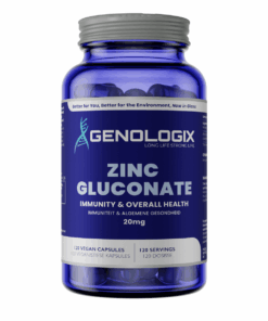 Genologix - Zinc Gluconate 20mg (120 servings x 120 capsules)