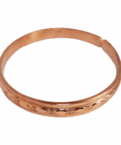 Genuine Copper Health Bangle Flower Design - By PARISetc
