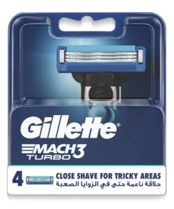 Gillette Mach3 Turbo 3D Blades Refill x4