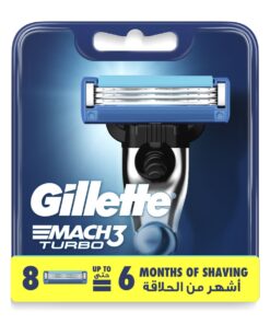 Gillette Mach3 Turbo 3D Blades Refill x8