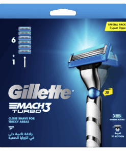 Gillette Mach3 Turbo 3D Razor Handle + 6 Blades