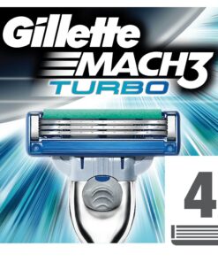 Gillette Mach3 Turbo Razor Blades - 4's