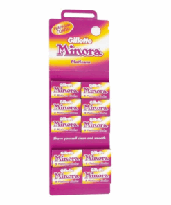 Gillette Minora Platinum Double Edge Blades - 10 Pack (10 x 5)