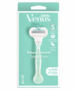 Gillette Venus Deluxe Smooth Sensitive Handle + 2 Women's Razor Blades