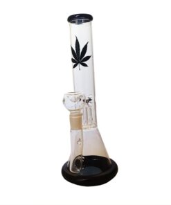 Glass Bong - Single Percolator - Black