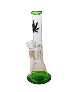 Glass Bong - Single Percolator - Green