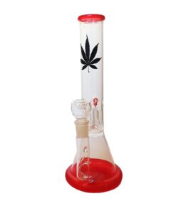Glass Bong - Single Percolator - Red