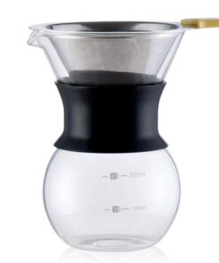 Glass Coffee Maker With Stainless Steel Filter 200ml