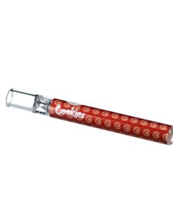 Glass Taster Pipe cookies Logo - Red