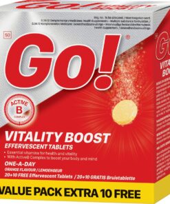 Go Vitality Boost Effervescent Tablets - 3x10's