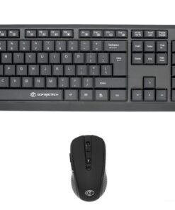 GoFreetech Wireless Keyboard and Mouse Combo - Black