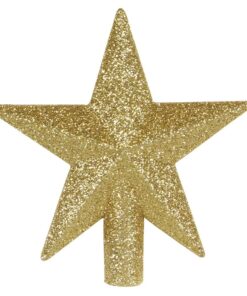 Gold Glitter Star Christmas Tree Topper