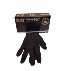 Golden Hands Black Nitrile Gloves - Small - 100s